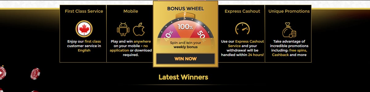 unique casino bonus